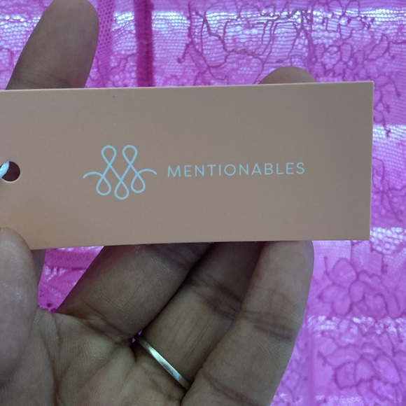 Mentionables Pink Teddy size large - Picture 4 of 4